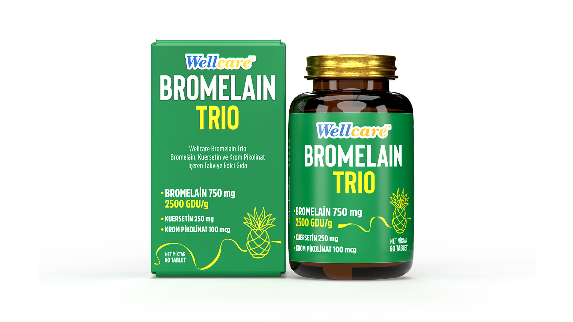 Wellcare Bromelain Trio - Wellcare